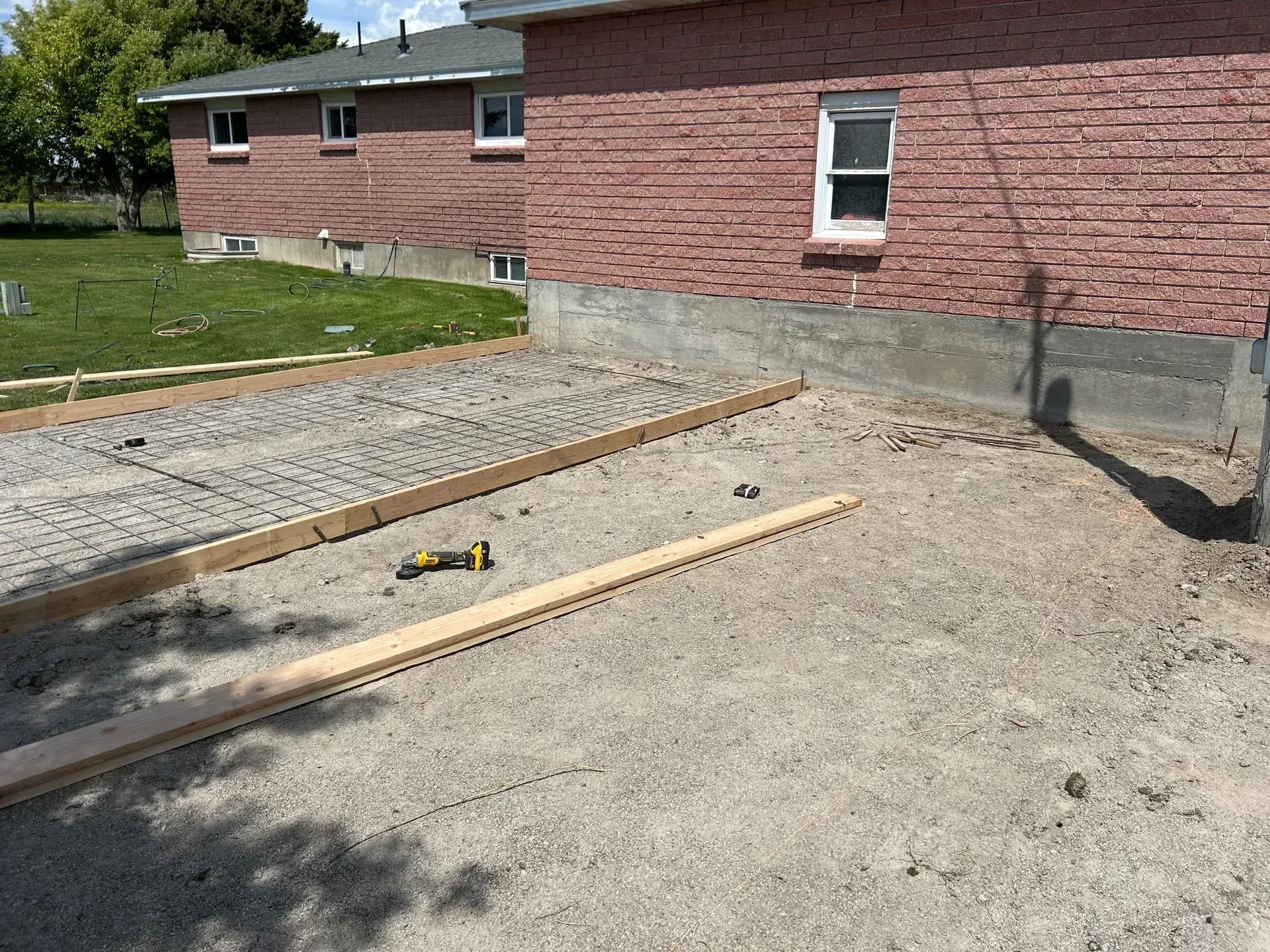 Residential foundation construction by Carter Built Construction in East Idaho